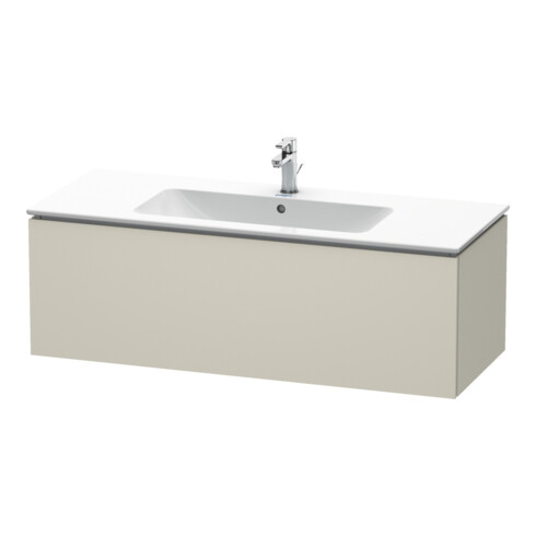 Duravit L-Cube Meuble sous lavabo 122x48,1 cm, taupe, 1 tiroir, suspendu