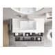 Duravit L-Cube Meuble sous lavabo 122x55 cm, blanc mat, 1 tiroir, 1 coulissant, suspendu