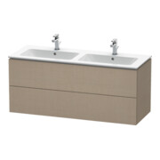 Duravit L-Cube Meuble sous lavabo 129x48,1x55cm, 2 tiroirs, suspendu, lin-1