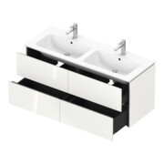 Duravit L-Cube meuble sous lavabo 129x48,1x55cm, 4 tiroirs, suspendu, blanc brillant-4