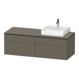 Duravit L-Cube Meuble sous lavabo 142x55x48,2 cm, 2 tiroirs, wd, à droite, pour G m