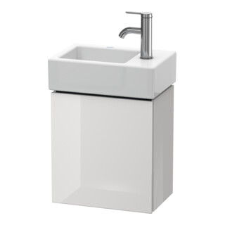 Duravit L-Cube Meuble sous lavabo 36,4x24,1x40cm, suspendu, porte droite, blanc brillant