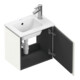 Duravit L-Cube meuble sous lavabo 42x29,4x40 cm, suspendu, porte droite, blanc brillant-5