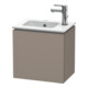 Duravit L-Cube Meuble sous lavabo 42x29,4x40 cm, suspendu, porte gauche, basalte mat-1