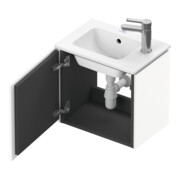 Duravit L-Cube Meuble sous lavabo 42x29,4x40 cm, suspendu, porte gauche, blanc mat-2