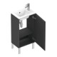 Duravit L-Cube Meuble sous lavabo 42x29,4x70,4 cm, deb., porte dr., graph ma-2