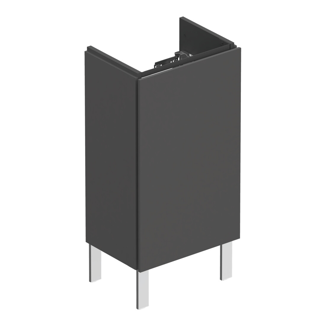 Duravit L-Cube Meuble sous lavabo 42x29,4x70,4 cm, deb., porte dr., graph ma