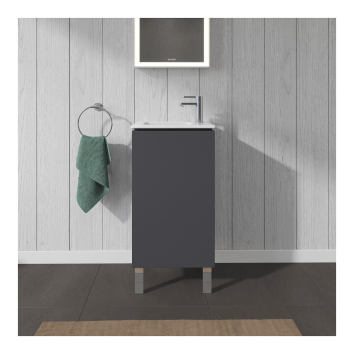 Duravit L-Cube Meuble sous lavabo 42x29,4x70,4 cm, deb., porte dr., graph ma