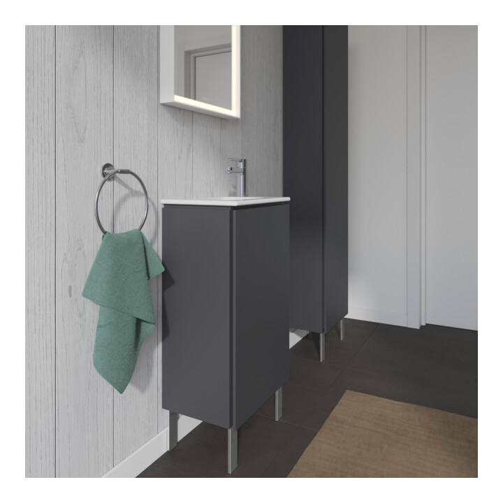 Duravit L-Cube Meuble sous lavabo 42x29,4x70,4 cm, deb., porte dr., graph ma