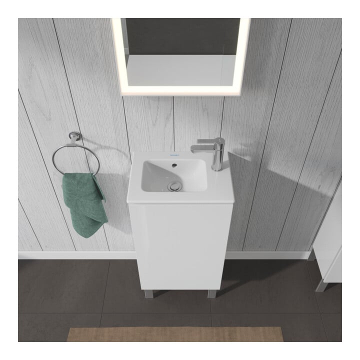 Duravit L-Cube Meuble sous-lavabo 42x29,4x70,4 cm, deb., porte droite, blanc brillant