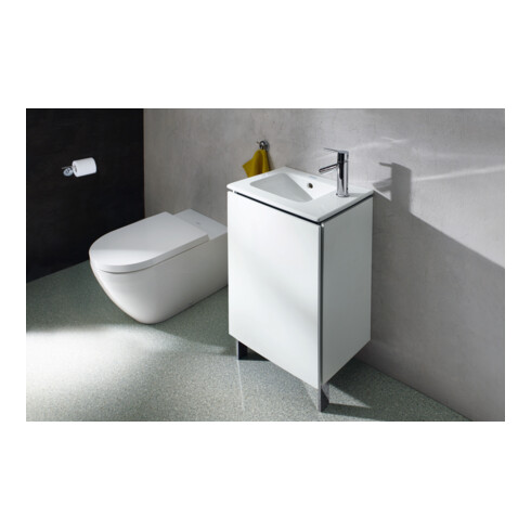 Duravit L-Cube Meuble sous lavabo 42x29,4x70,4 cm, debout, porte gauche, blanc mat