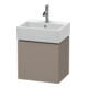 Duravit L-Cube meuble sous lavabo 43,4x34,1x40 cm, suspendu, porte gauche, base mate-1
