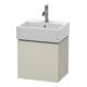 Duravit L-Cube Meuble sous lavabo 43,4x34,1x40 cm, suspendu, porte gauche, Tau mat-1