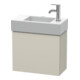 Duravit L-Cube Meuble sous lavabo 48x24x40 cm, suspendu, porte à gauche, taupe mat-1