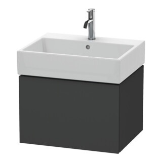 Duravit L-Cube Meuble sous lavabo 58,4 x 45,9 cm, graph ma, 1 tiroir, suspendu
