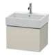 Duravit L-Cube Meuble sous lavabo 58,4x45,9 cm, tau mat, 1 tiroir, suspendu-1