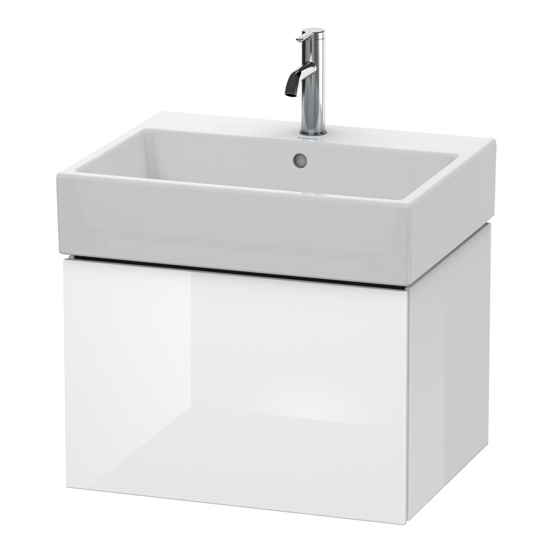 Duravit L-Cube Meuble sous lavabo 58,4x45,9 cm, tau mat, 1 tiroir, suspendu