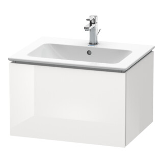 Duravit L-Cube Meuble sous lavabo 62x48,1 cm, blanc brillant, 1 tiroir, suspendu