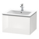 Duravit L-Cube Meuble sous lavabo 62x48,1 cm, blanc brillant, 1 tiroir, suspendu-1