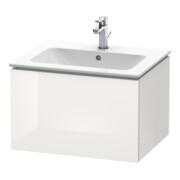 Duravit L-Cube Meuble sous lavabo 62x48,1 cm, blanc brillant, 1 tiroir, suspendu