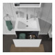 Duravit L-Cube Meuble sous lavabo 62x48,1 cm, blanc brillant, 1 tiroir, suspendu