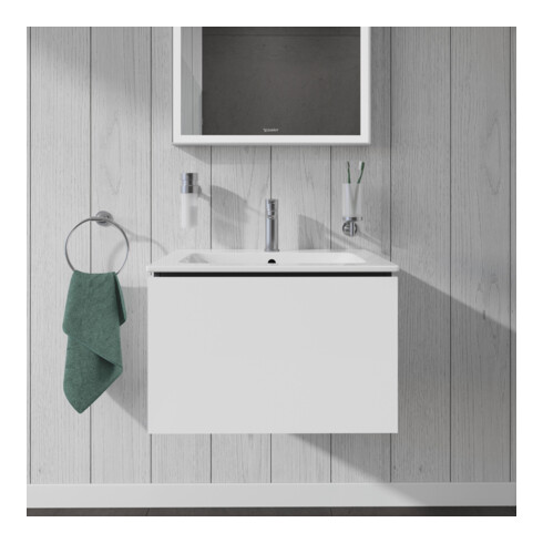 Duravit L-Cube Meuble sous lavabo 62x48,1 cm, blanc brillant, 1 tiroir, suspendu
