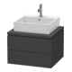Duravit L-Cube Meuble sous lavabo 62x54,7 cm, graph ma, f Kons, 2 tiroirs-1