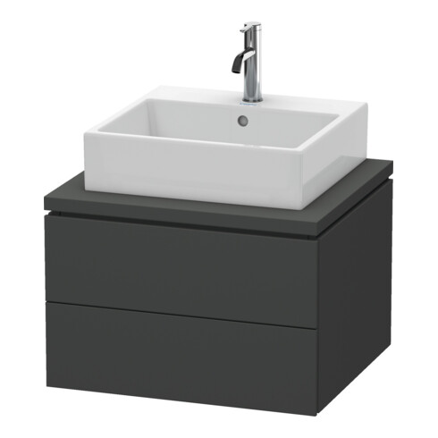Duravit L-Cube Meuble sous lavabo 62x54,7 cm, graph ma, f Kons, 2 tiroirs