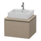 Duravit L-Cube Meuble sous-lavabo 62x54,7 cm, lin, pour console, 1 tiroir-1