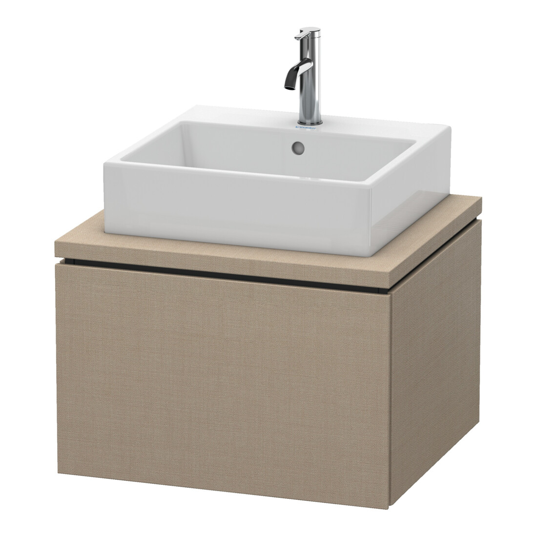 Duravit L-Cube Meuble sous-lavabo 62x54,7 cm, lin, pour console, 1 tiroir