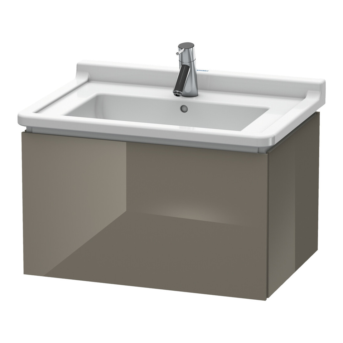 Duravit L-Cube Meuble sous lavabo 67x46,9 cm, blanc brillant, 1 tiroir, suspendu