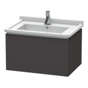 Duravit L-Cube Meuble sous lavabo 67x46,9 cm, graphite mat, 1 tiroir, suspendu