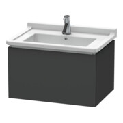 Duravit L-Cube Meuble sous lavabo 67x46,9 cm, graphite mat, 1 tiroir, suspendu-1