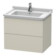 Duravit L-Cube Meuble sous lavabo 67x46,9 cm, Tau mat, 2 tiroirs, suspendu