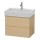 Duravit L-Cube Meuble sous lavabo 68,4x45,9 cm, blanc œuf, 2 tiroirs, suspendu-1
