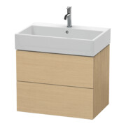 Duravit L-Cube Meuble sous lavabo 68,4x45,9 cm, blanc œuf, 2 tiroirs, suspendu