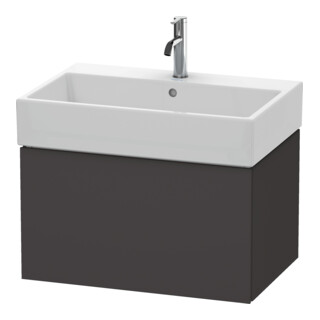 Duravit L-Cube Meuble sous lavabo 68,4x45,9 cm, graphite mat, 1 tiroir, suspendu