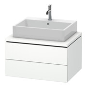 Duravit L-Cube Meuble sous lavabo 72x54,7 cm, blanc mat, avec 2 tiroirs
