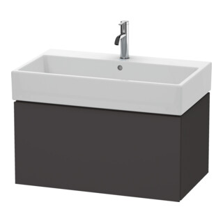 Duravit L-Cube Meuble sous lavabo 78,4 x 45,9 cm, graphite mat, 1 tiroir, suspendu