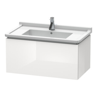 Duravit L-Cube Meuble sous lavabo 82x46,9 cm, blanc brillant, 1 tiroir, suspendu