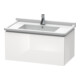 Duravit L-Cube Meuble sous lavabo 82x46,9 cm, blanc brillant, 1 tiroir, suspendu-1