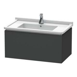 Duravit L-Cube Meuble sous lavabo 82x46,9 cm, graph ma, 1 tiroir, suspendu