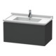 Duravit L-Cube Meuble sous lavabo 82x46,9 cm, graph ma, 1 tiroir, suspendu-1