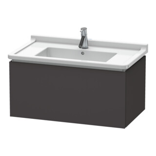 Duravit L-Cube Meuble sous lavabo 82x46,9 cm, graphite mat, 1 tiroir, suspendu