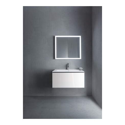Duravit L-Cube Meuble sous lavabo 82x48,1 cm, blanc brillant, 1 tiroir, suspendu