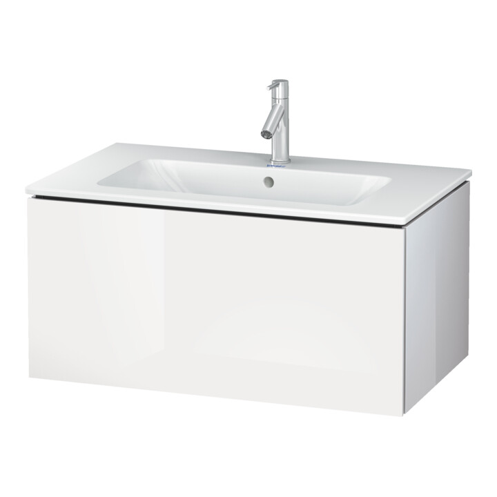 Duravit L-Cube Meuble sous lavabo 82x48,1 cm, blanc œuf, 1 tiroir, suspendu