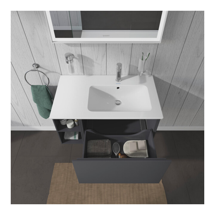 Duravit L-Cube Meuble sous lavabo 82x48,1x40 cm, 1 tiroir, bec. droite, graph ma