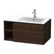 Duravit L-Cube Meuble sous lavabo 82x48,1x40 cm, 1 tiroir, bec droite, noyer satiné