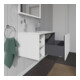 Duravit L-Cube Meuble sous lavabo 82x48,1x40 cm, 1 tiroir, évier à droite, blanc mat