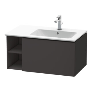 Duravit L-Cube Meuble sous lavabo 82x48,1x40 cm, 1 tiroir, poignée droite, graphite mat